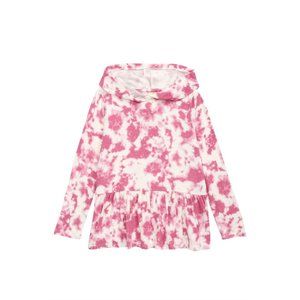 NWT Tucker + Tate Girl's Peplum Hoodie in Pink Raspberry Tie Dye - Sz 5